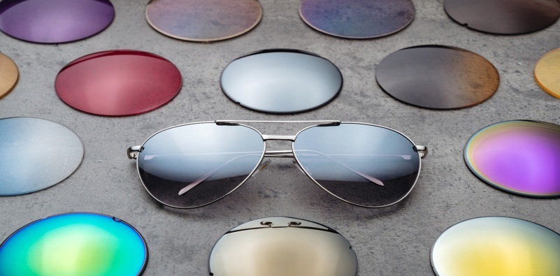 Polarised sunglass lenses with different tint options